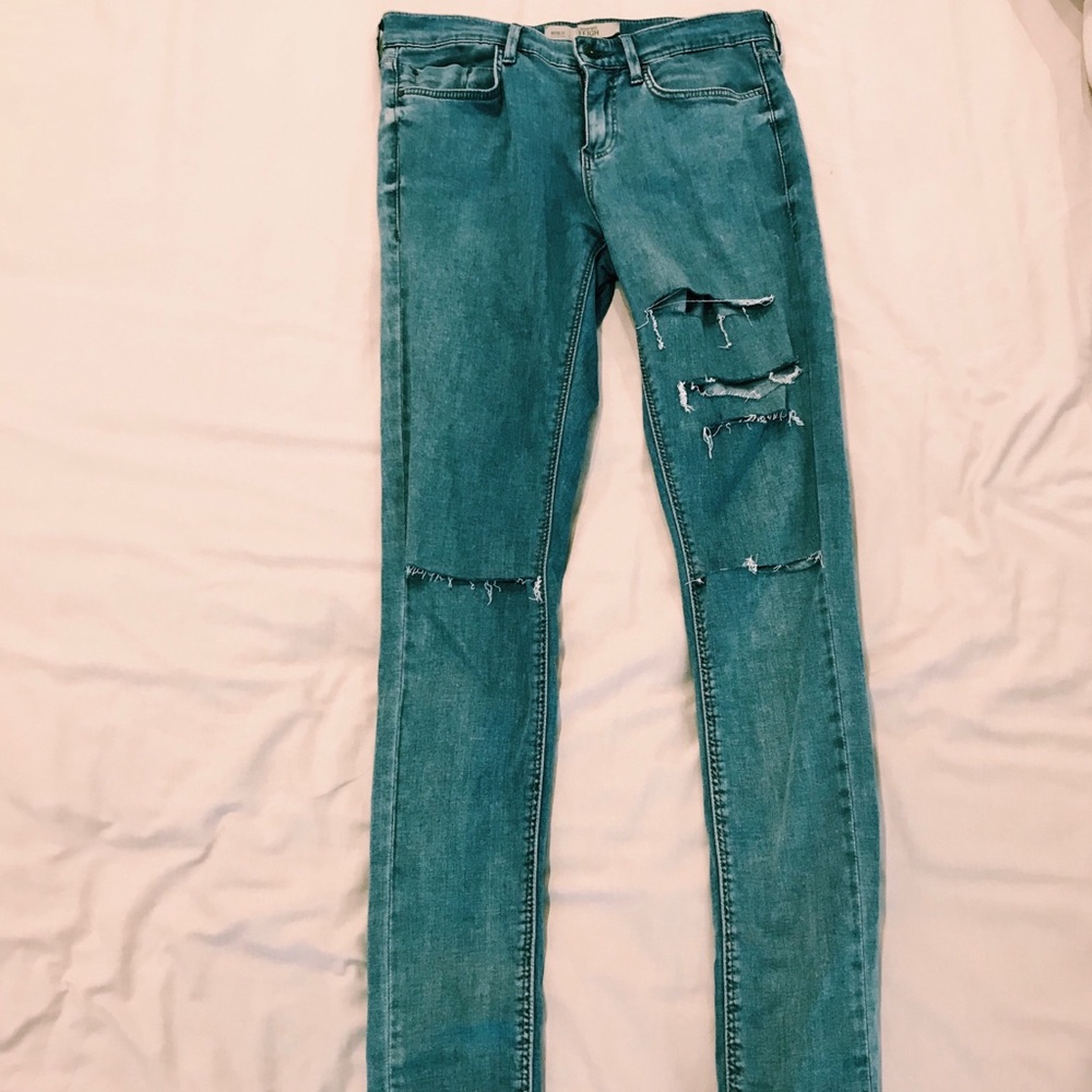 Topshop Leigh ripped jeans